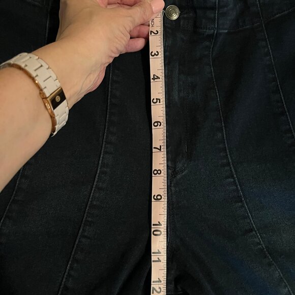 Sofia Diana Flare Jeans Stretch Ultra High Rise Dark Wash Size 12 - Picture 5 of 6